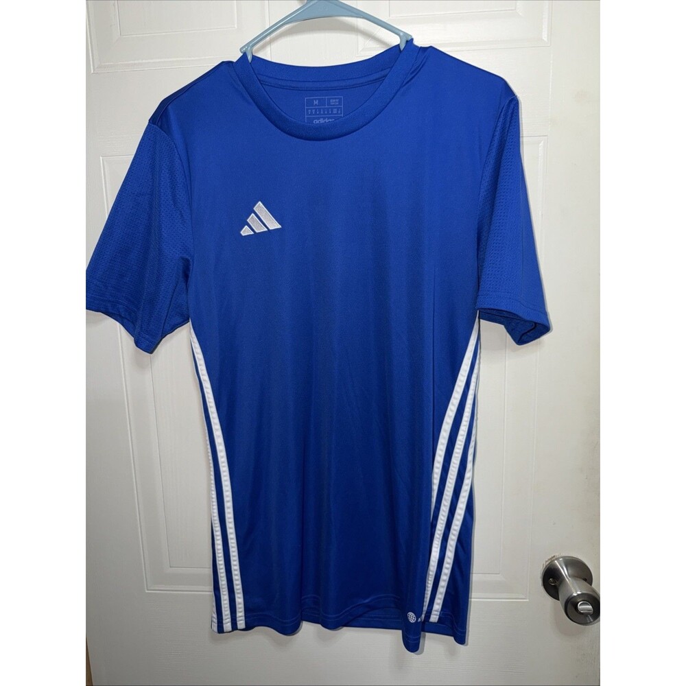 adidas Men's Tiro 24 Jersey Royal Blue Short Sleeve Size Medium Slim Fit